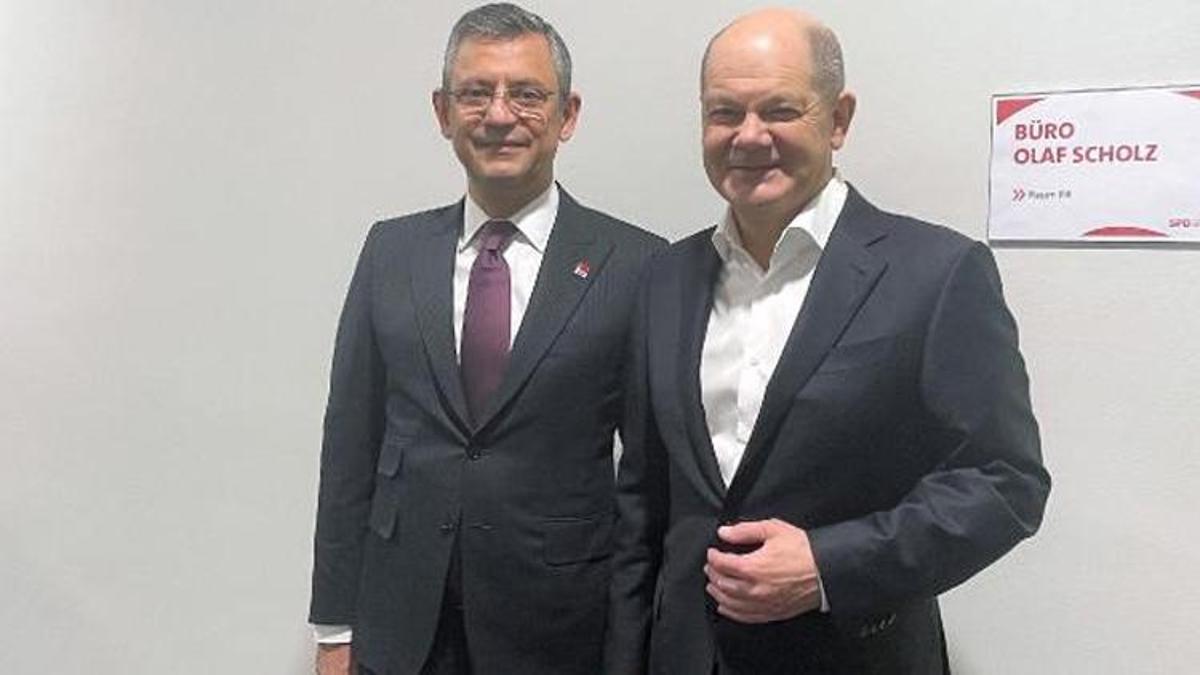 CHP Genel Başkanı Özel, Almanya'da: Başbakan Scholz ile görüştü