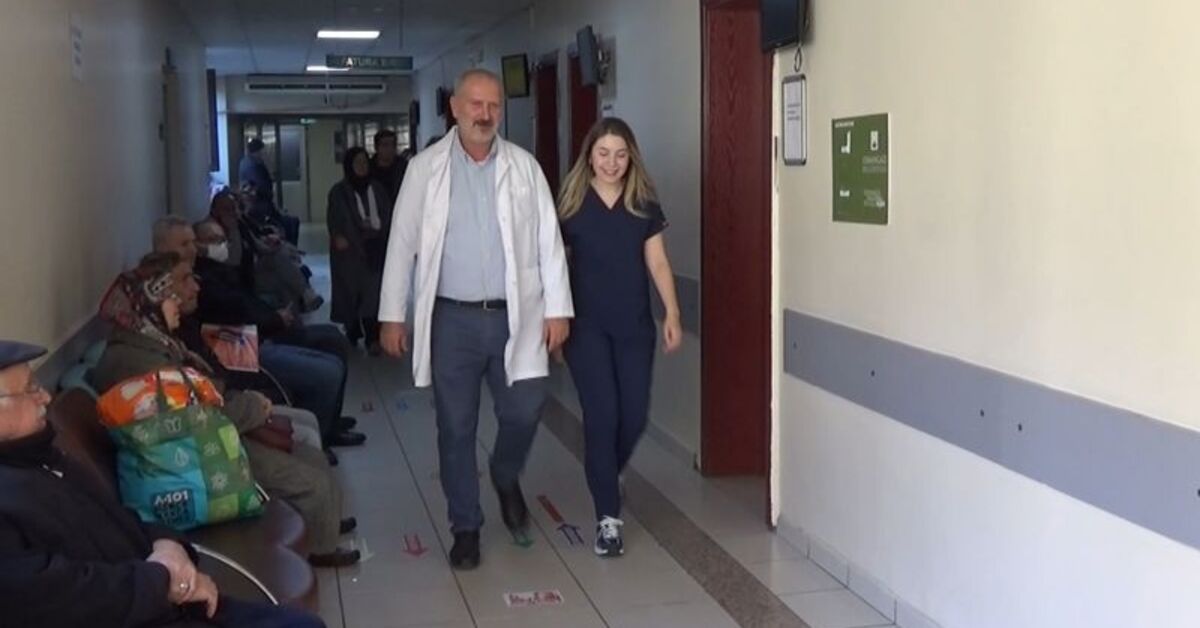 Ebeveynlerinin izinden gidip doktor oldu, babasının çalıştığı hastanede göreve başladı