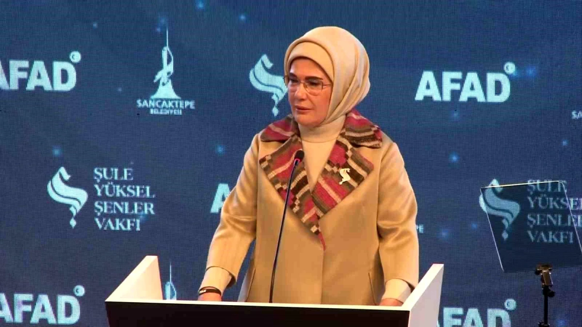 Emine Erdoğan: "İki aydır dünyanın gözü önünde vicdanlarımızı paramparça eden bir kıyım yaşanıyor"