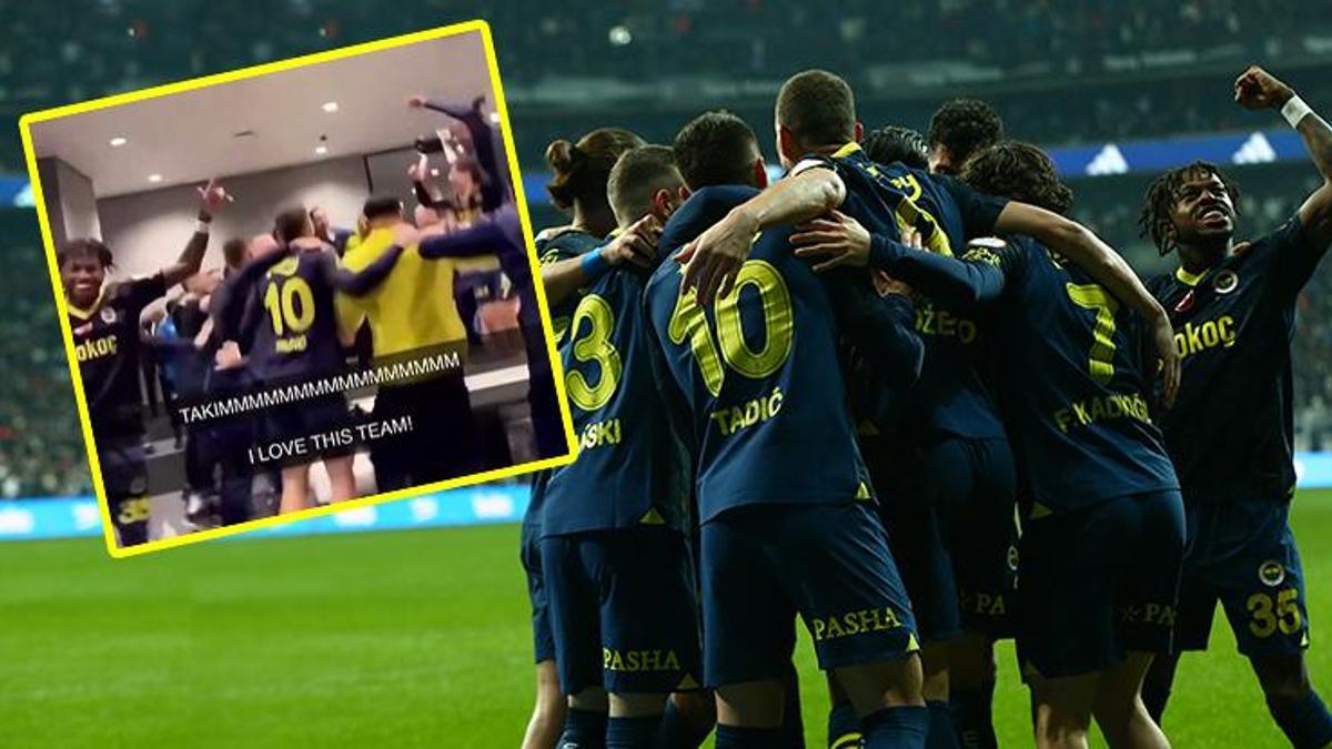 Fenerbahçe soyunma odasında büyük coşku! Beşiktaş galibiyetini böyle kutladılar!