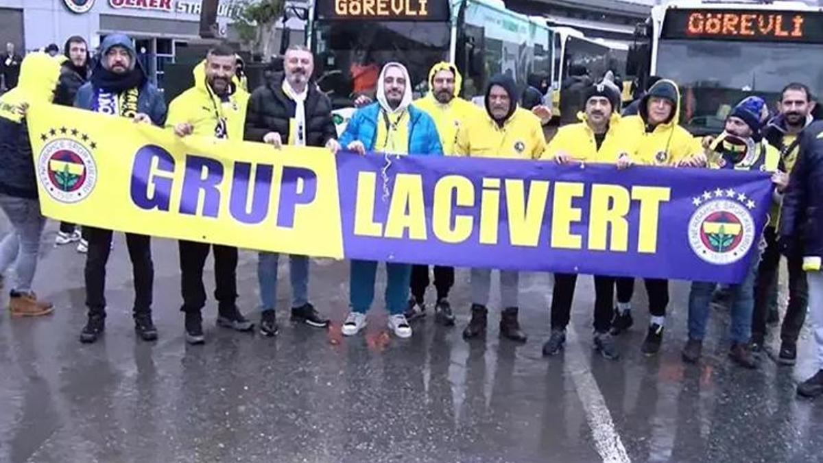 Fenerbahçeli taraftarlardan Beşiktaş derbisine çıkarma! Arbede çıktı