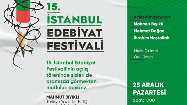 Filistin temasıyla edebiyat festivali  | Kültür Sanat Haberleri