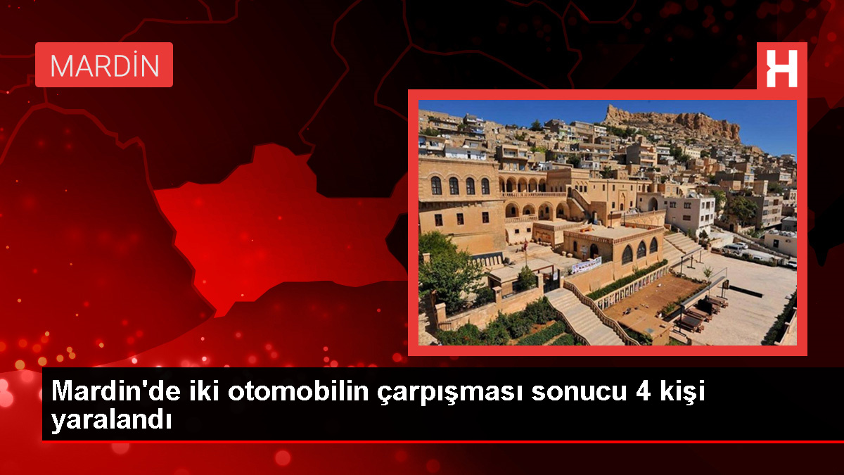 Mardin'de Otomobil Çarpışması: 4 Yaralı