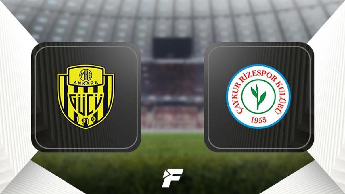 MKE Ankaragücü - Çaykur Rizespor maçı ne zaman, saat kaçta ve hangi kanalda?