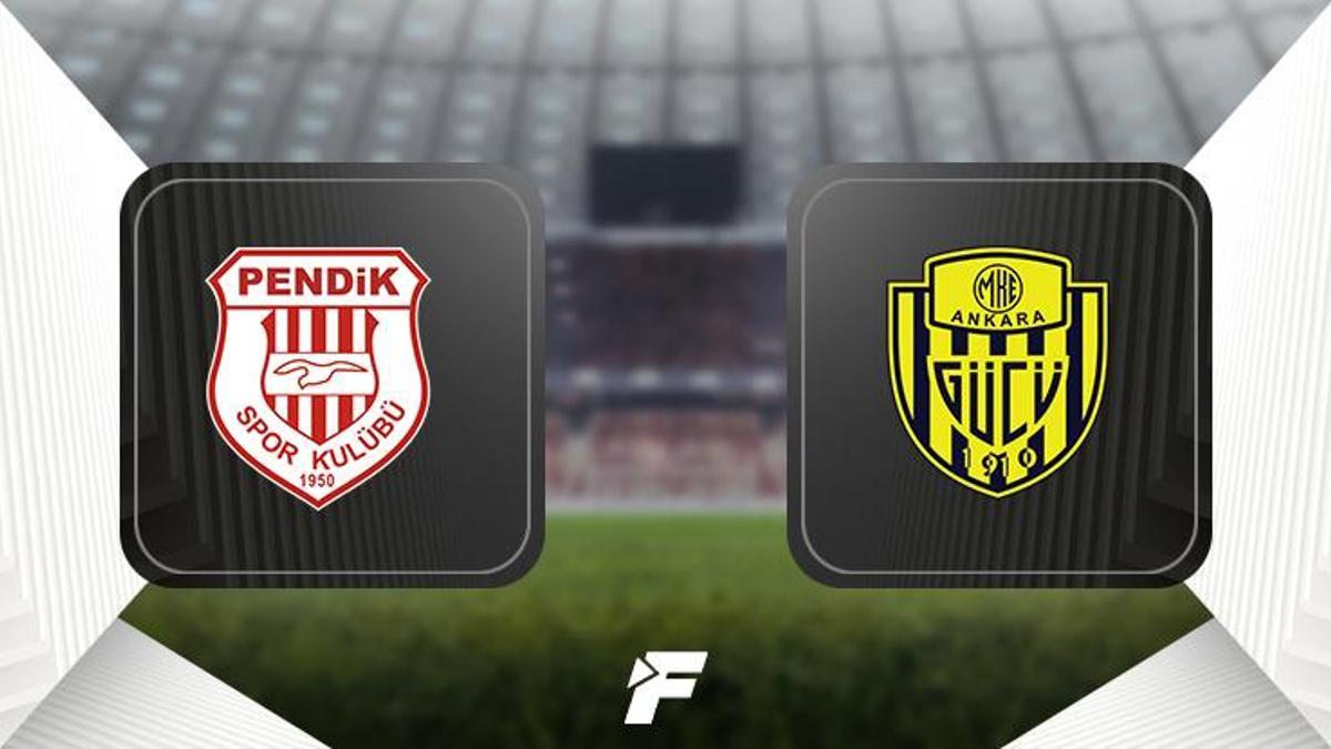 Pendikspor - Ankaragücü maçı (CANLI)