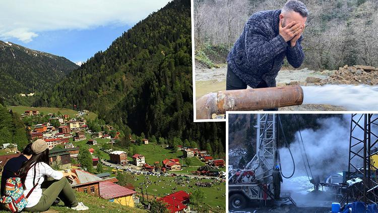 Rize Ayder'de jeotermal keşif... 'Eve götürüp, ilaç olarak kullanacağım'