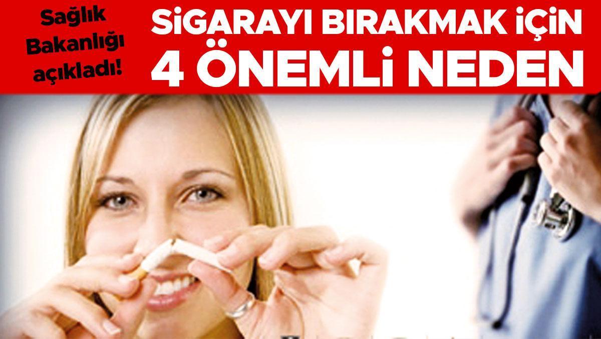 Sağlık Bakanlığı’na göre sigarayı bırakmak için 4 önemli neden