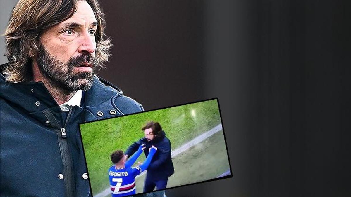 Sampdoria-Lecco maçında dikkat çeken anlar! Pirlo ve Esposito...