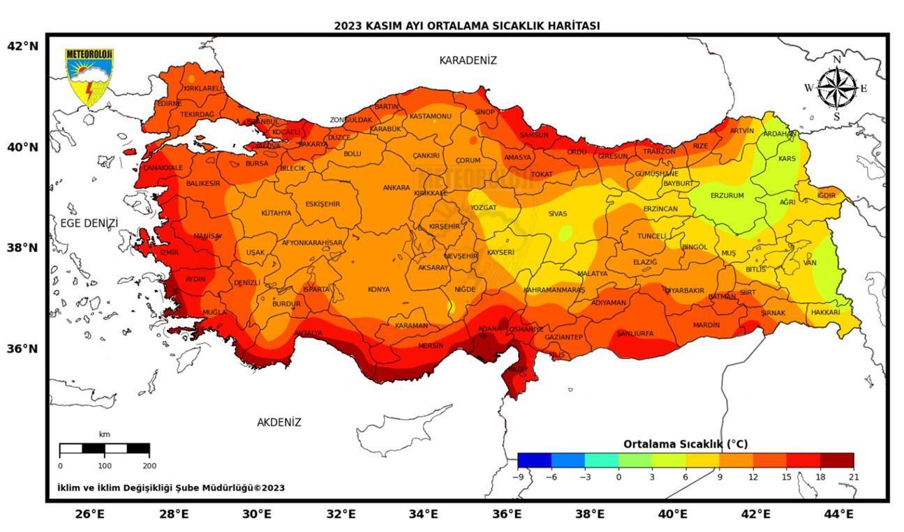 Son 53 yılın en sıcak kasım ayı yaşandı