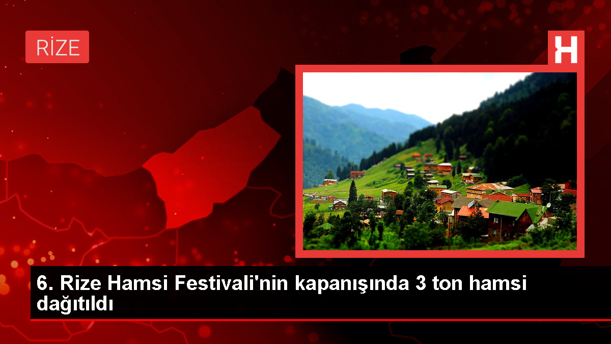 Sultangazi Belediyesi 6. Rize Hamsi Festivali'nde 3 Ton Hamsi Dağıttı