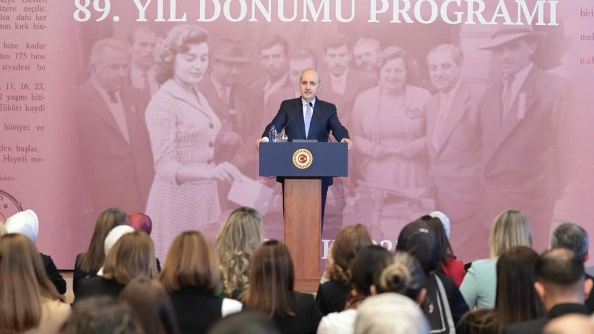 TBMM Başkanı Kurtulmuş: Türk kadını her zaman söz sahibi olmuştur