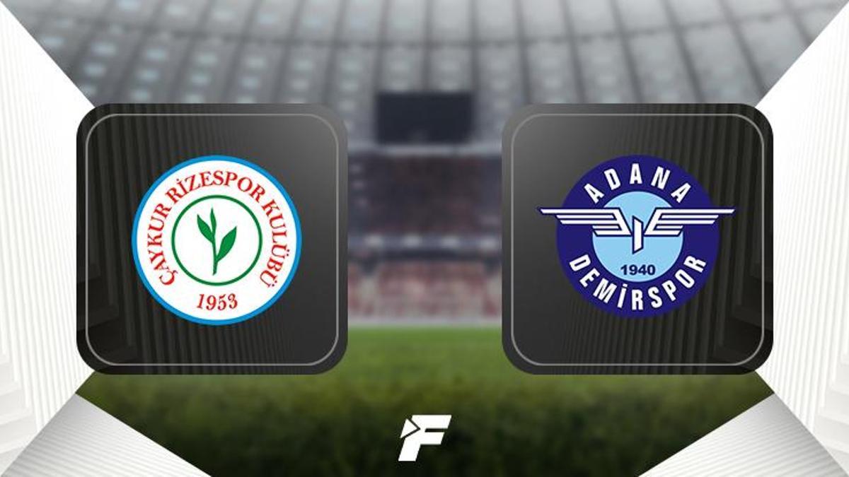 Çaykur Rizespor - Adana Demirspor maçı ne zaman, saat kaçta ve hangi kanalda?