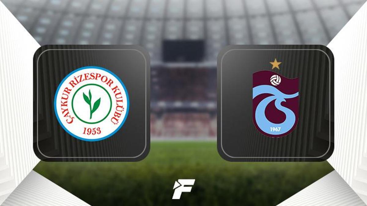 Çaykur Rizespor - Trabzonspor maçı (CANLI)