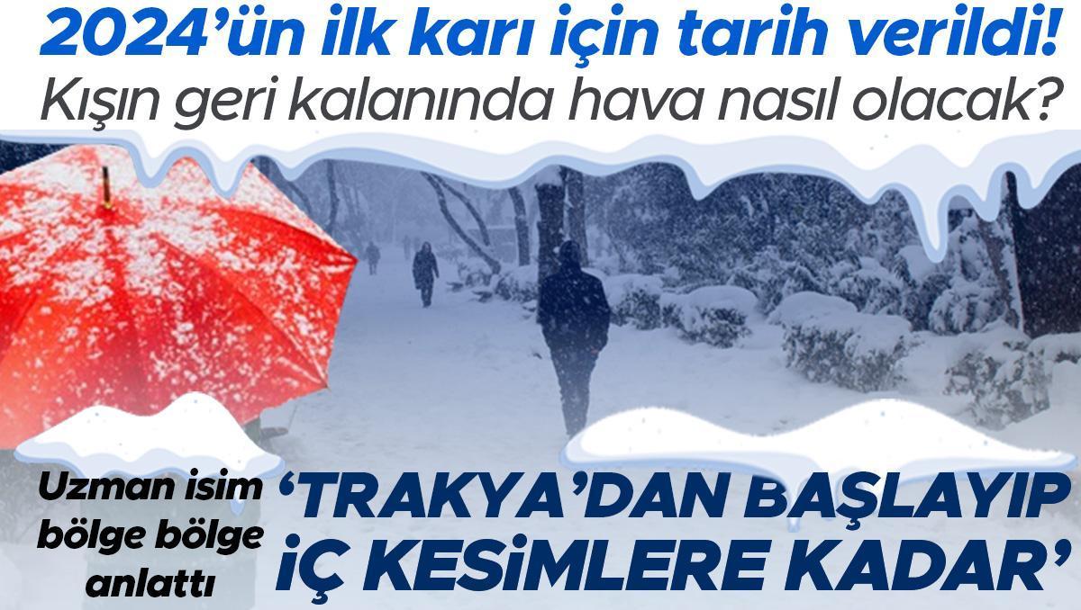 2024’ün ilk karı için tarih verildi! Uzman isim anlattı: 'Eğer model beklendiği gibi çalışırsa yurt genelinde kar göreceğiz' Kışın geri kalanında hava nasıl...