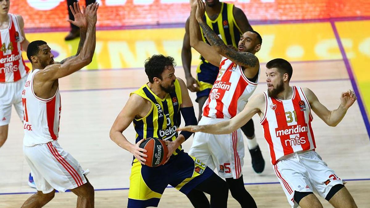 (ÖZET) Fenerbahçe Beko - Kızılyıldız maç sonucu: 76-85 | Jasikevicius'un serisi sona erdi!