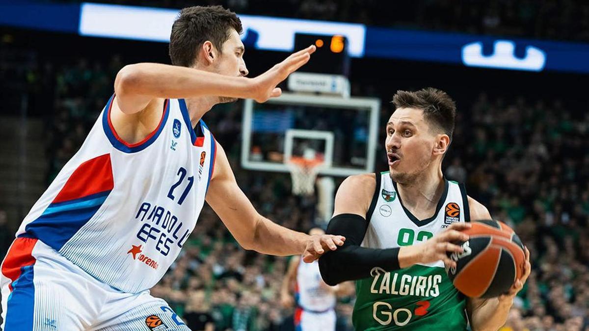 (ÖZET) Zalgiris Kaunas - Anadolu Efes maç sonucu: 96-70 | Üst üste 6. deplasman yenilgisi!