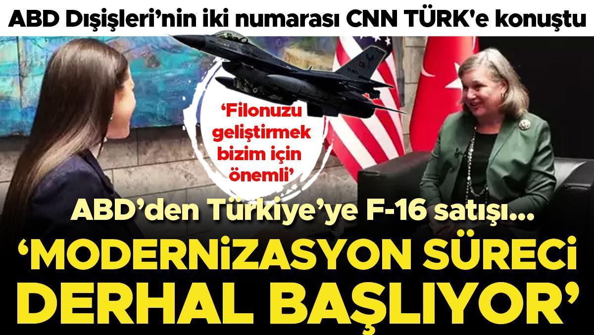 ABD'den Türkiye'ye F-16 satışı... ABD Dışişleri'nin iki numarası CNN TÜRK'e konuştu: Modernizasyon süreci derhal başlıyor