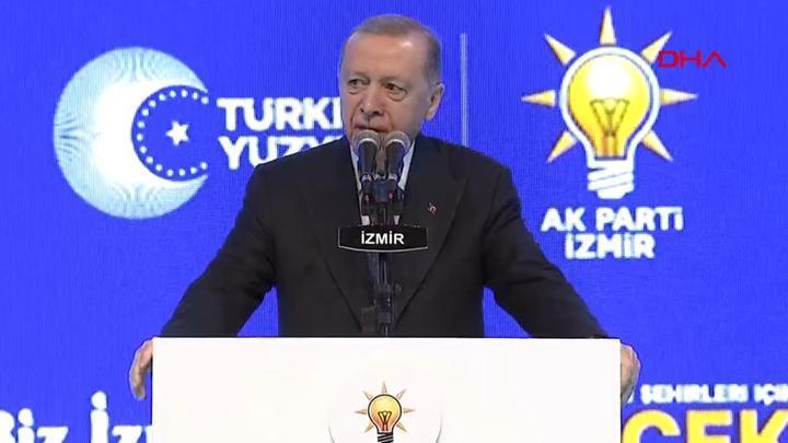 AK Parti İzmir adaylarını tanıtıyor... Cumhurbaşkanı Erdoğan: İsrail'e saldırıları durdurma çağrısı yapıyorum