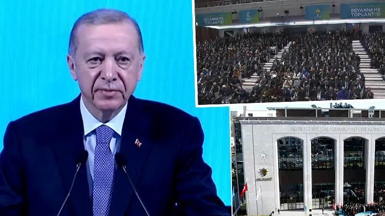 AK Parti'nin seçim beyannamesi açıklandı... Cumhurbaşkanı Erdoğan: Türkiye'ye karşı sinsi niyetleri boşa çıkaracağız