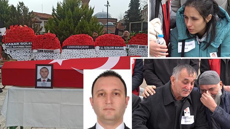 Amasya'da şehit polis memuru Cengiz Parlak, son yolculuğuna uğurlandı