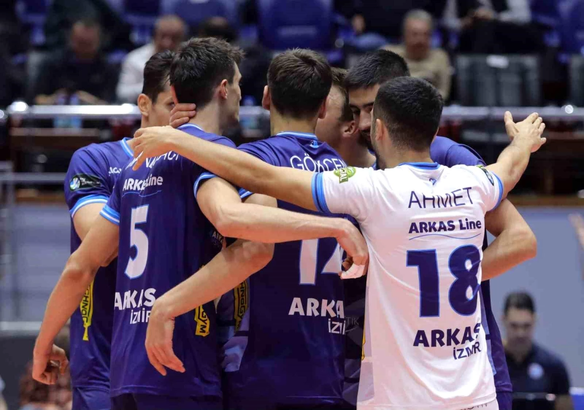 Arkas Spor, CEV Kupası Play-Off Turu ilk maçında Rio Duero'yu yenerek avantaj elde etti