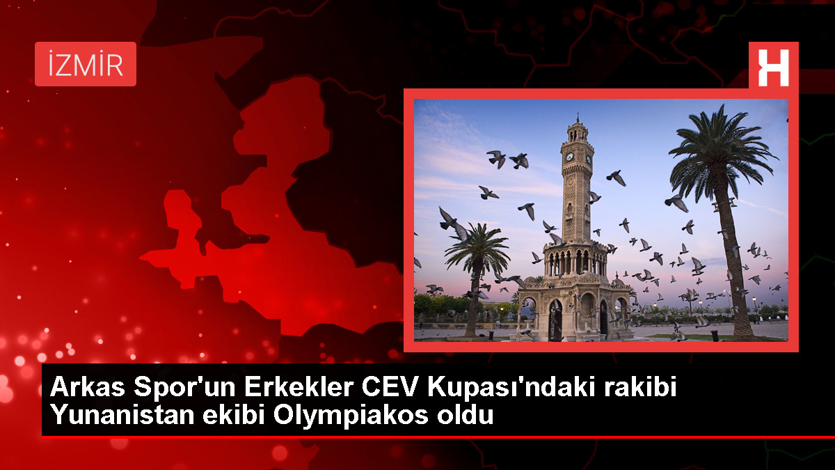 Arkas Spor Erkek Voleybol Takımı CEV Kupası çeyrek finalinde Olympiakos ile karşılaşacak