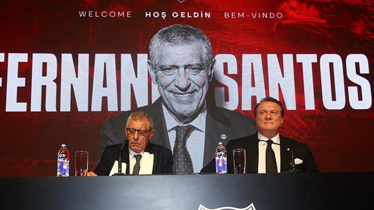 Beşiktaş Başkanı Hasan Arat ve Fernando Santos'tan transfer açıklaması