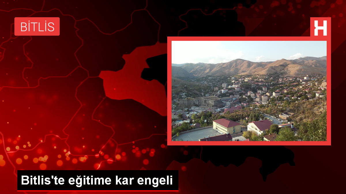 Bitlis'te yoğun kar nedeniyle okullar tatil edildi