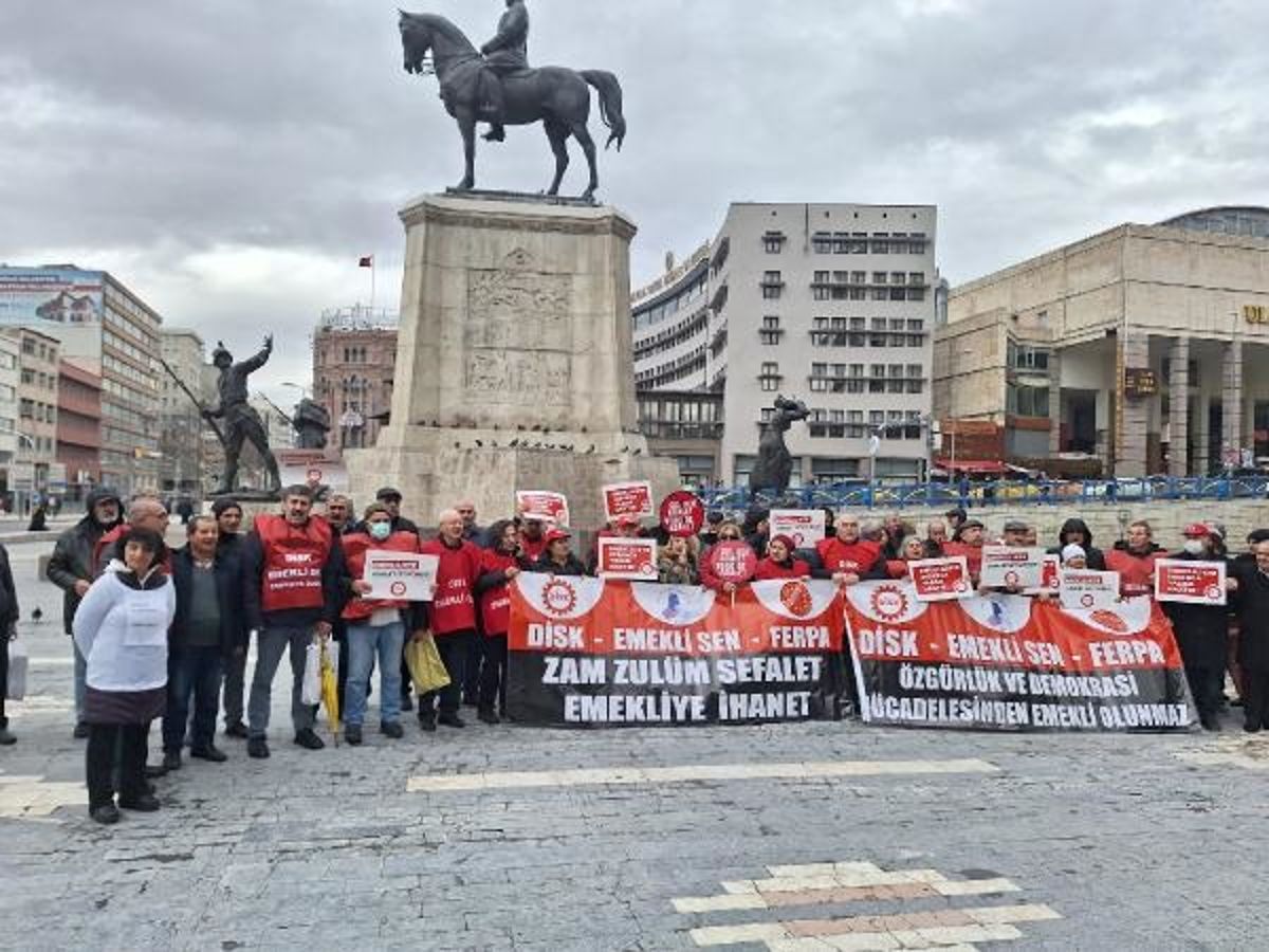 Emekli maaşlarındaki adaletsizlik protesto edildi