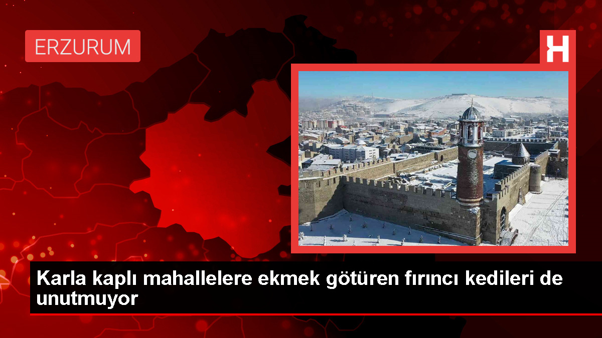 Erzurum'da Fırıncı, Kırsal Mahallelerdeki Hayvanları da Besliyor