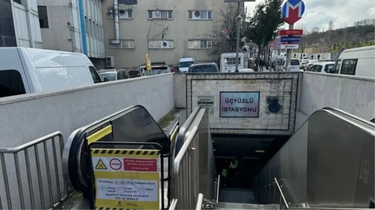 Esenler'de metro istasyonundaki yürüyen merdiven çöktü