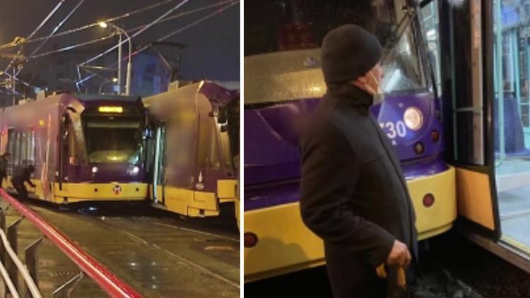 Güngören'de tramvay kazası