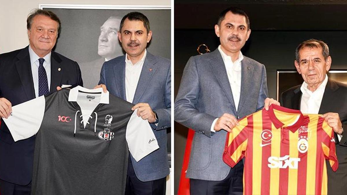 İBB Başkan Adayı Murat Kurum'dan Beşiktaş, Fenerbahçe ve Galatasaray'a ziyaret