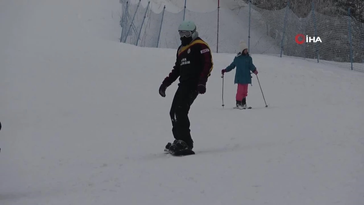 Ilgaz Dağı'nda yarıyıl tatili yoğunluğu