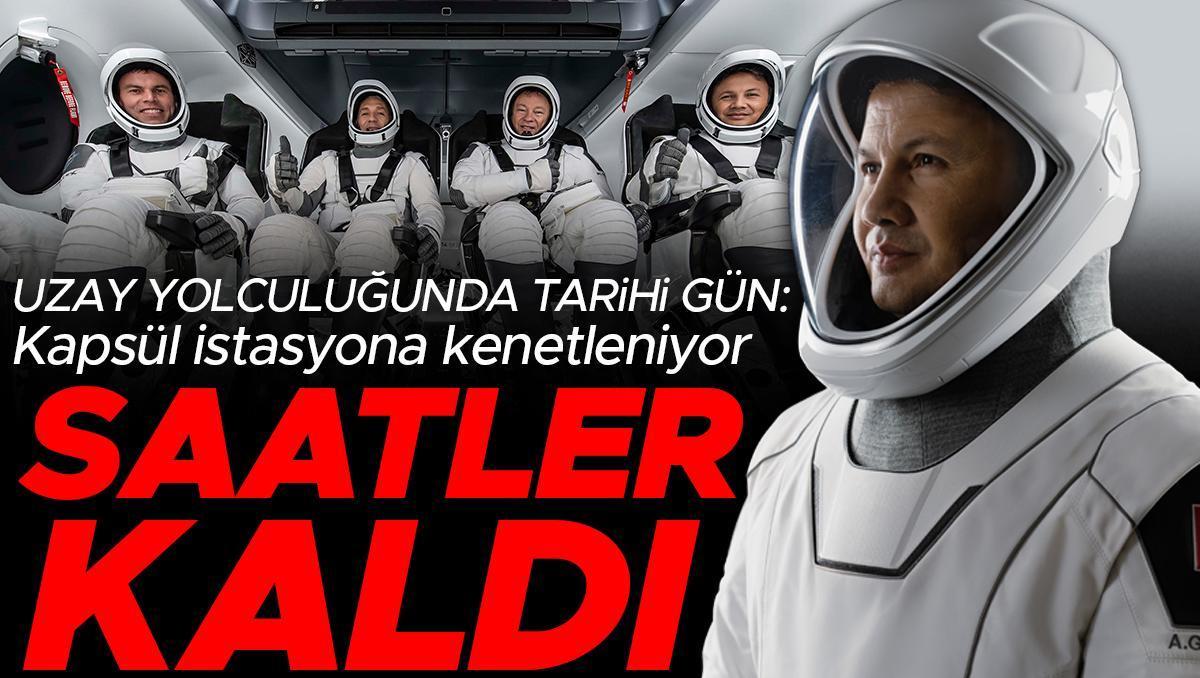 İlk Türk astronot Alper Gezeravcı uzayda: Kapsül bugün istasyona kenetlenecek