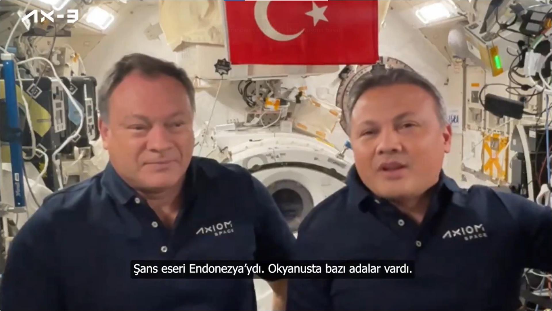 İlk Türk astronot Gezeravcı'dan gururlandıran 'bayrak' sözleri