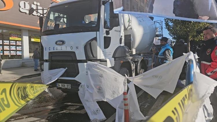 İstanbul'da feci olay: Beton mikserinin altında kalan kadın hayatını keybetti