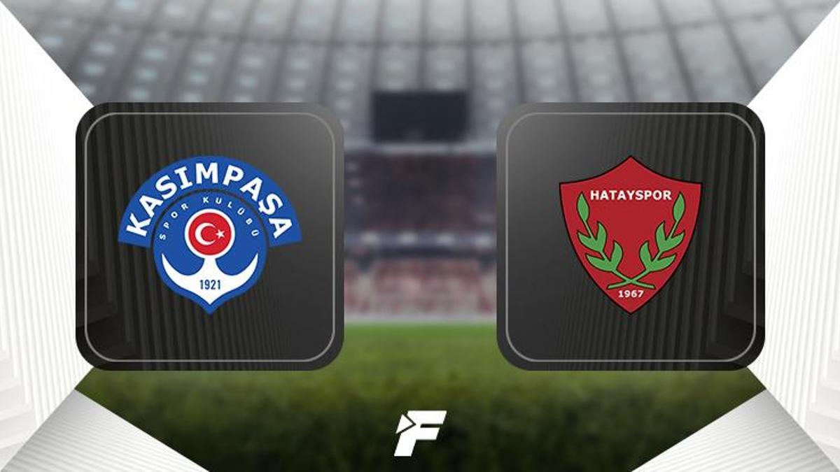 Kasımpaşa - Hatayspor (11'ler belli oldu)