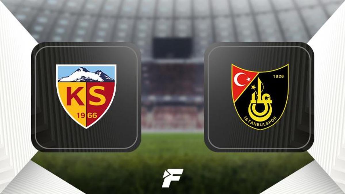 Kayserispor - İstanbulspor maçı (CANLI)