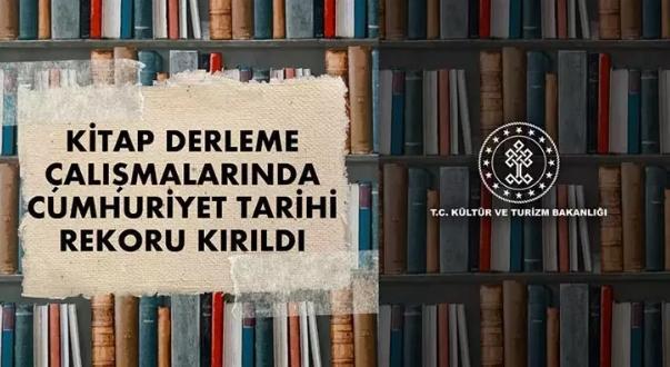 Kültür ve Turizm Bakanı Mehmet Nuri Ersoy açıkladı... Kitap derleme çalışmalarında Cumhuriyet tarihi rekoru kırıldı