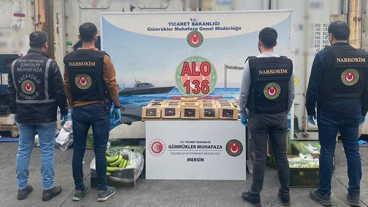 Mersin Limanı'nda 77 kilo kokain ele geçirildi