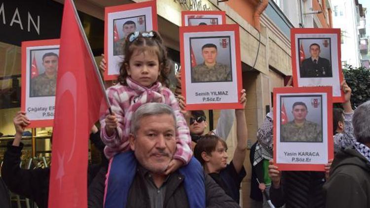 Ordu’da 'Şehitlere rahmet Filistin'e destek' yürüyüşü