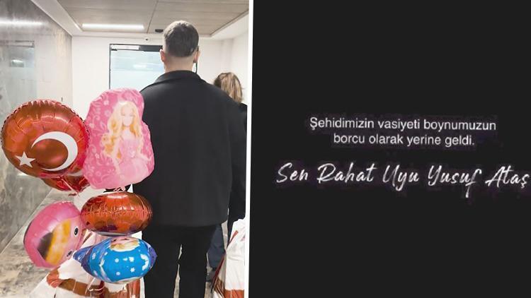 Şehidin vasiyetini arkadaşları yerine getirdi: Sen rahat uyu Yusuf Ataş