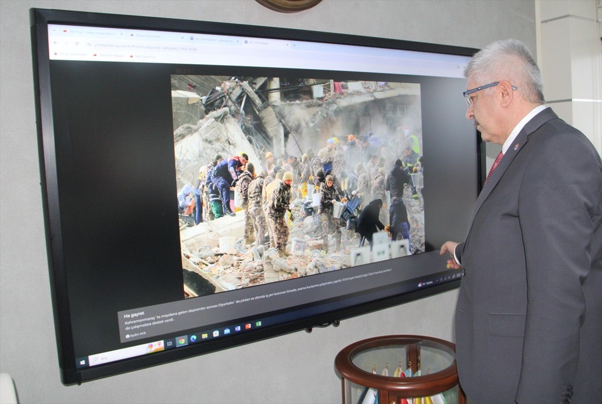 Sinop Üniversitesi Rektörü Prof. Dr. Şakir Taşdemir, AA'nın 'Yılın Kareleri' oylamasına katıldı