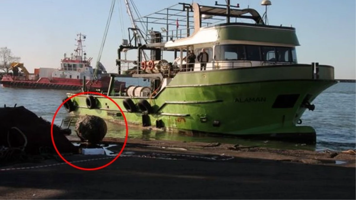 Zonguldak'ın Karadeniz Ereğli ilçesinde deniz mayını bulundu