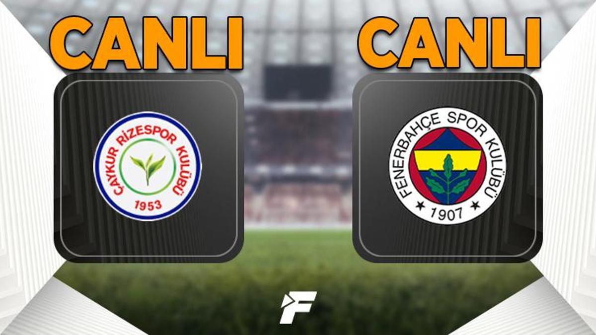 Çaykur Rizespor - Fenerbahçe maçı canlı izle | beIN Sports 1 canlı yayın (Çaykur Rizespor - Fenerbahçe maçı şifresiz) | Çaykur Rizespor - Fenerbahçe maçı şifresiz canlı izle