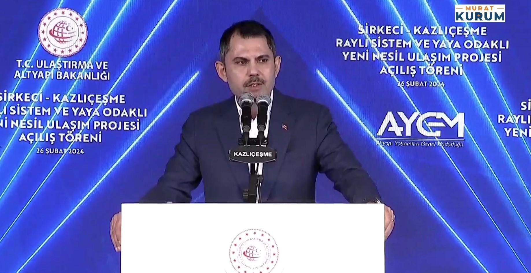 AK Parti İBB adayı Murat Kurum: Bu eserleri yapmak, kendisi burada olup ruhu dışarda olanların harcı değildir