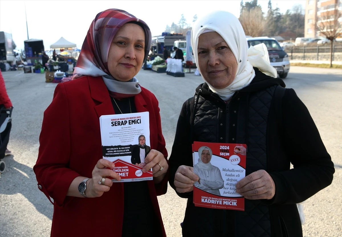 Anne ve kızı aynı mahalleden muhtar adaylığı için yarışıyor