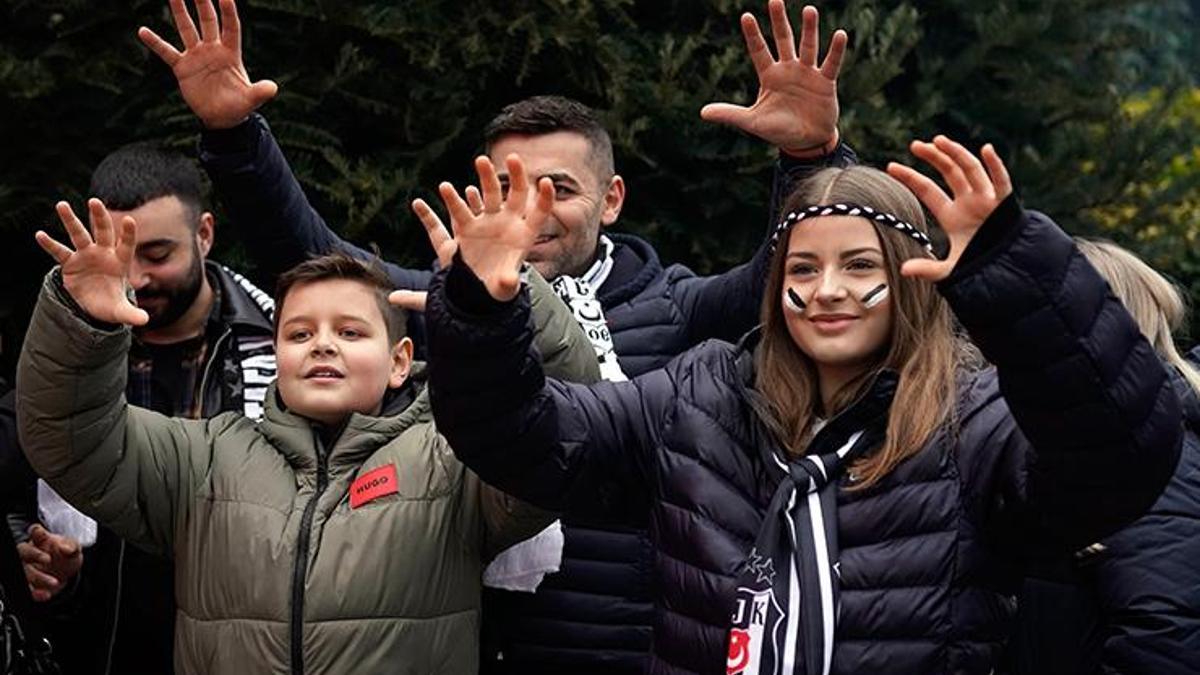 Beşiktaş taraftarı, Trabzonspor maçına akın etti!