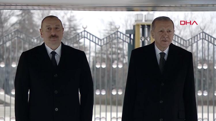 Cumhurbaşkanı Erdoğan, Aliyev'i Beştepe'de kabul etti